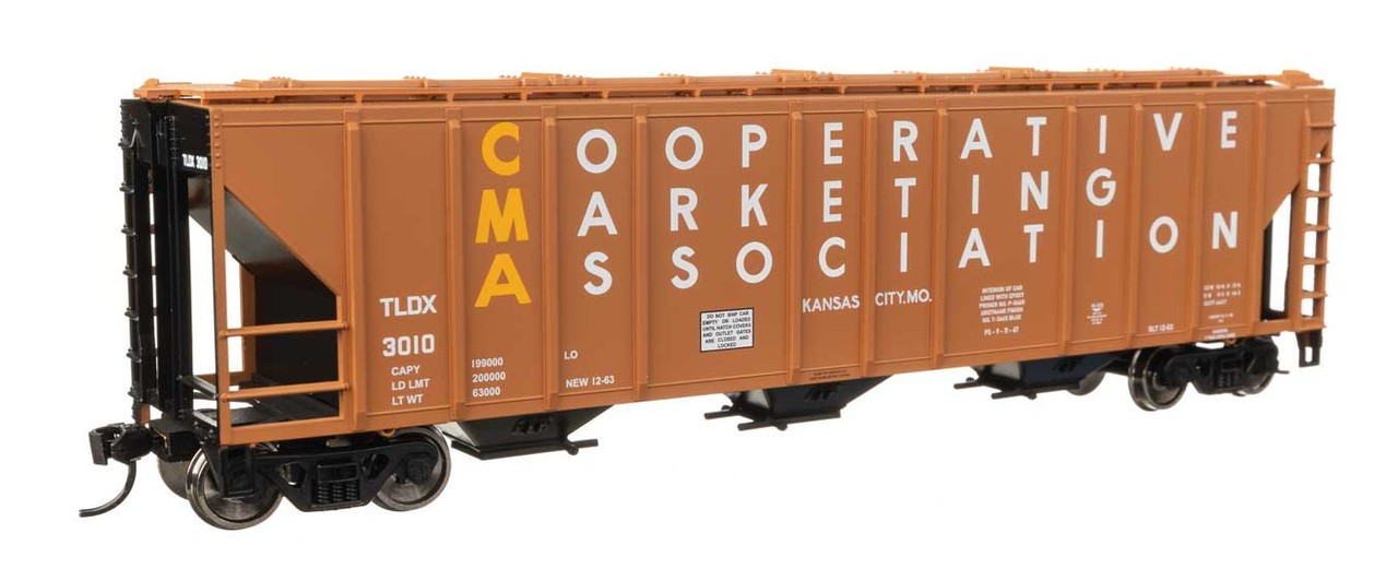 Walthers HO Scale ~ 50′ Pullman-Standard PS2-CD 4427 ~ CMA TLDX #3014 ~910-49421