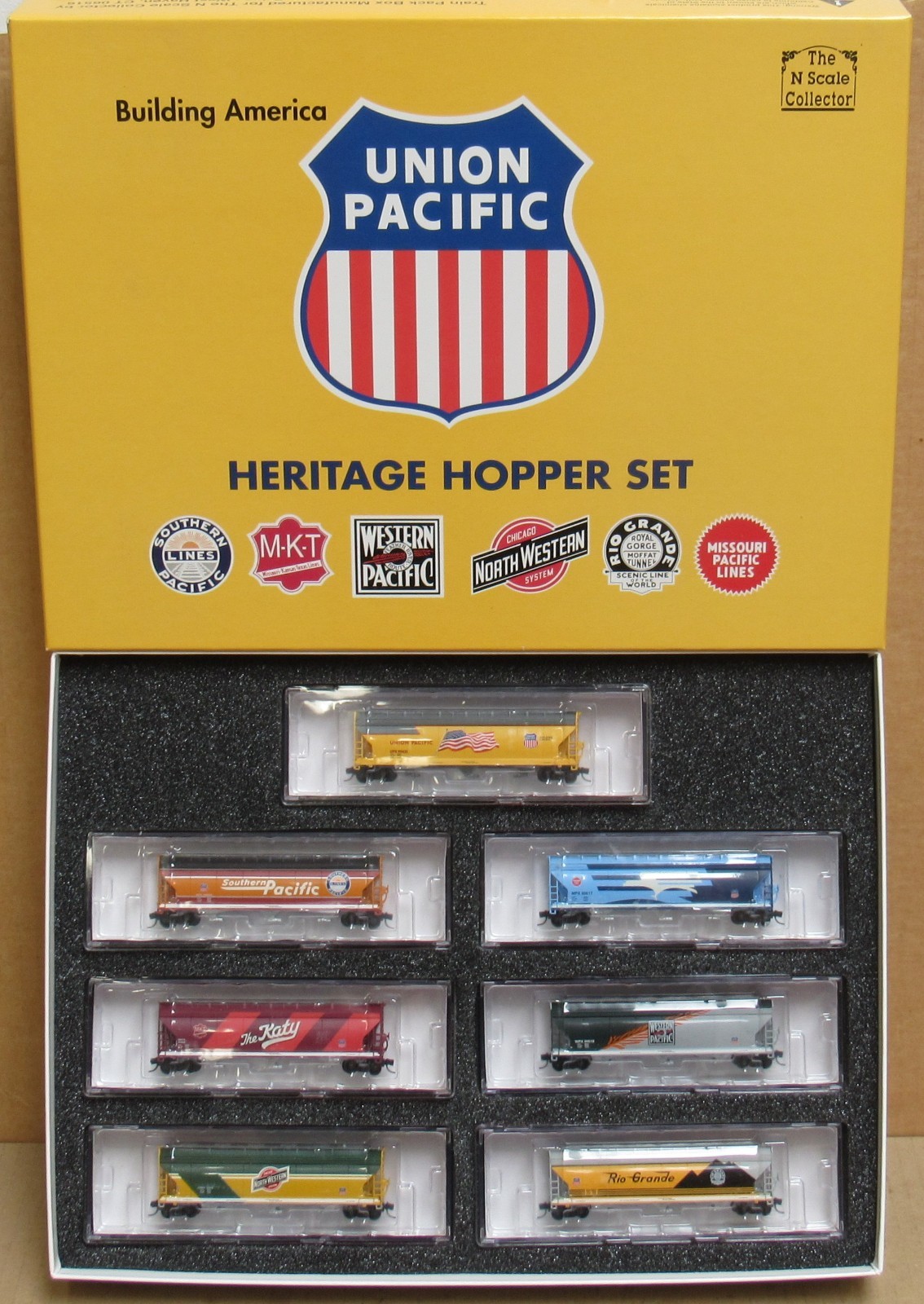 Micro-Trains/InterMountain Union Pacific Heritage Hopper 7-Car Set N-Scale NIB *