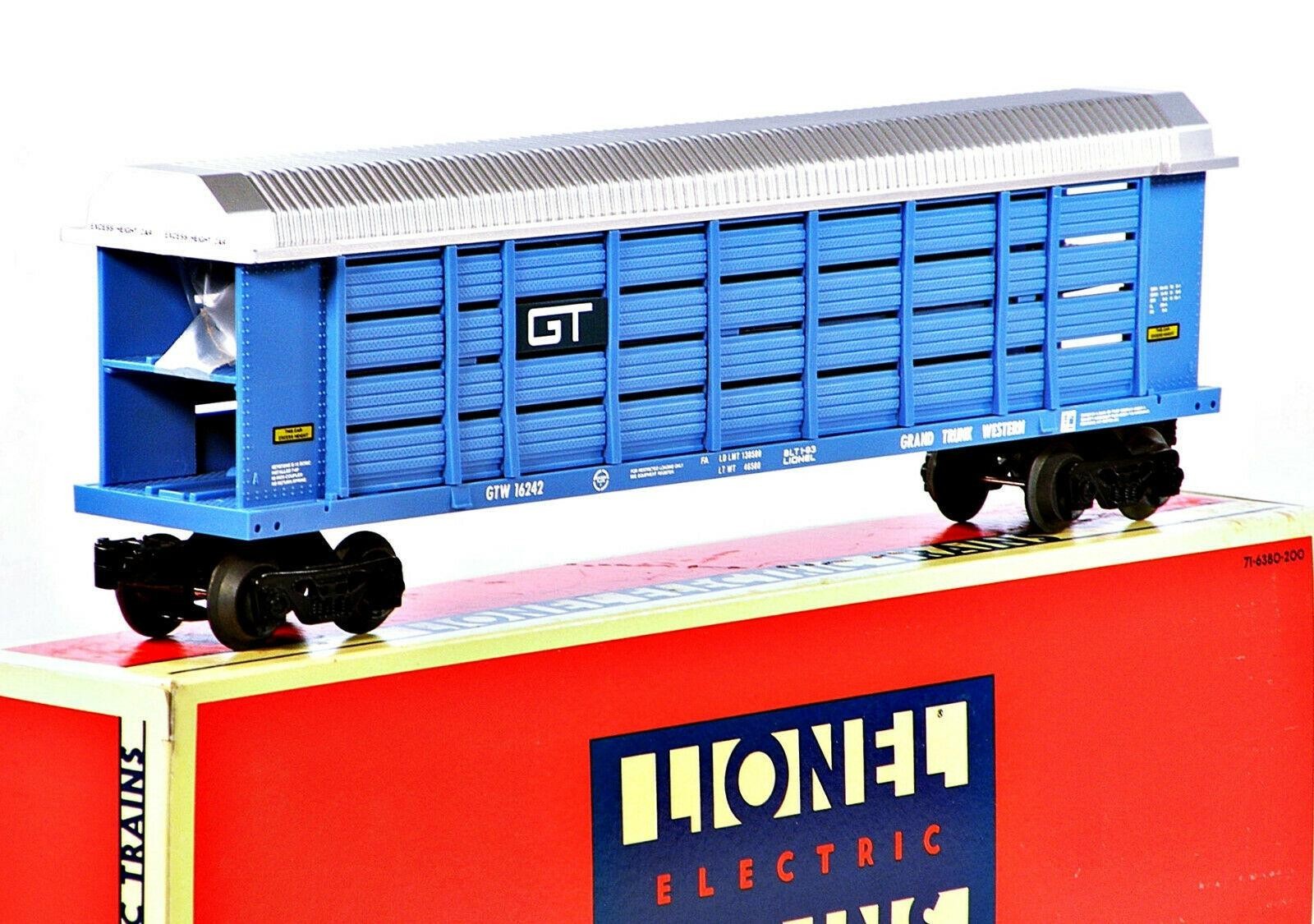 Lionel 6-16242 Grand Trunk Western GTW Auto Carrier w/Screens O-Gauge NOS