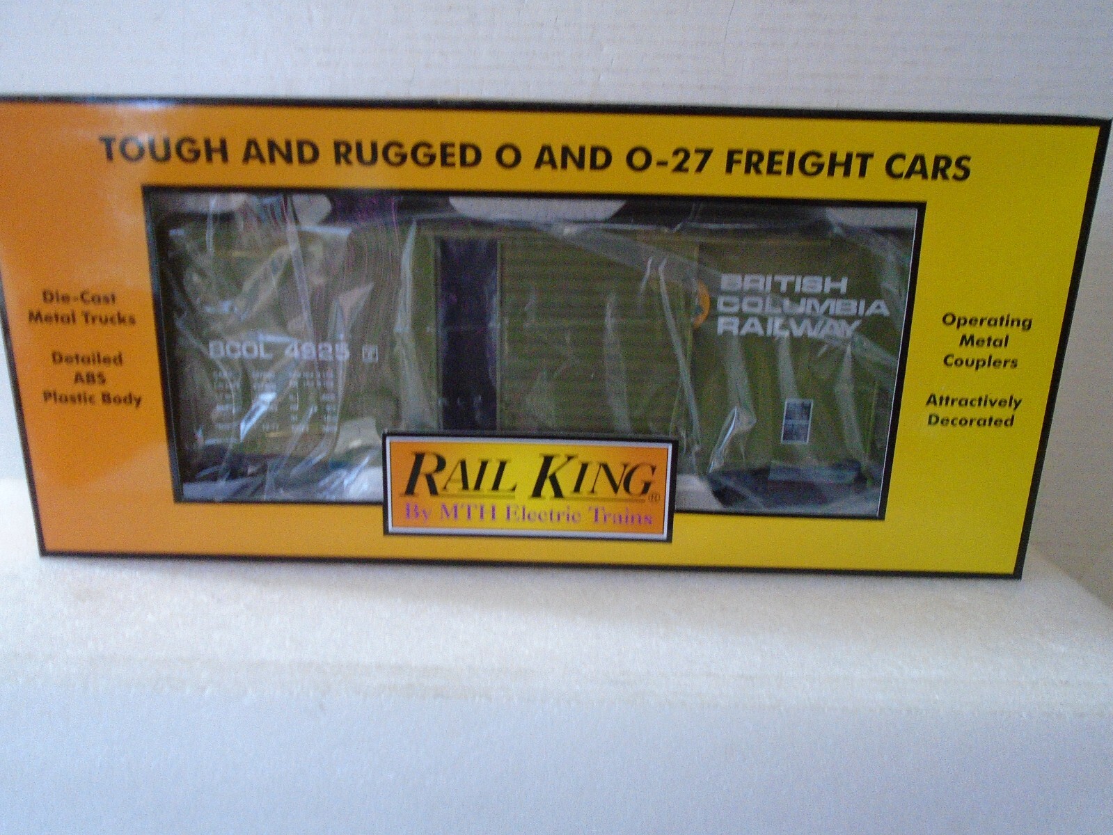 Rail King “O” Scale #30-74817 British Colombia 40′ High Cube Box Car