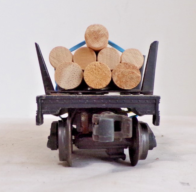 Lionel O Gauge #3451 LIONEL LINES LOG DUMP CAR – TESTED – Read Below – LT