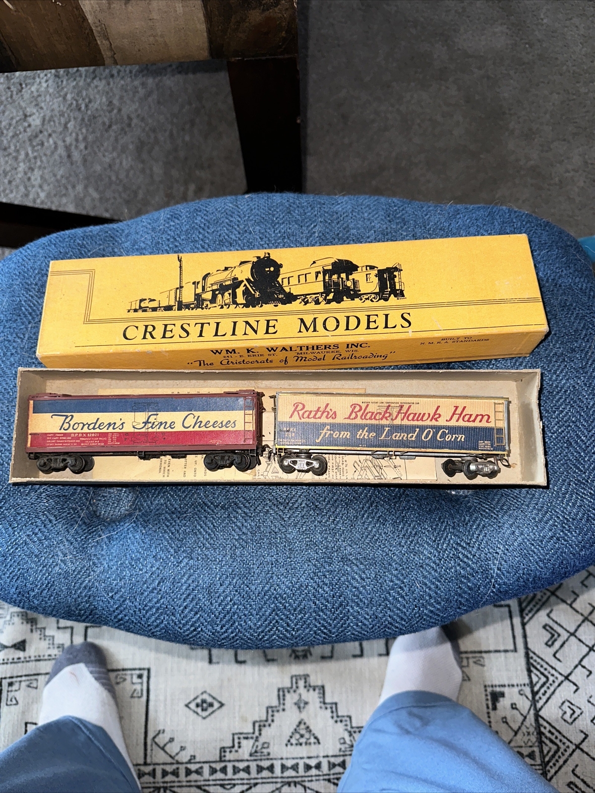 Crestline Boxcars Made By Hand From A Kit – Early 50’s late 40’s