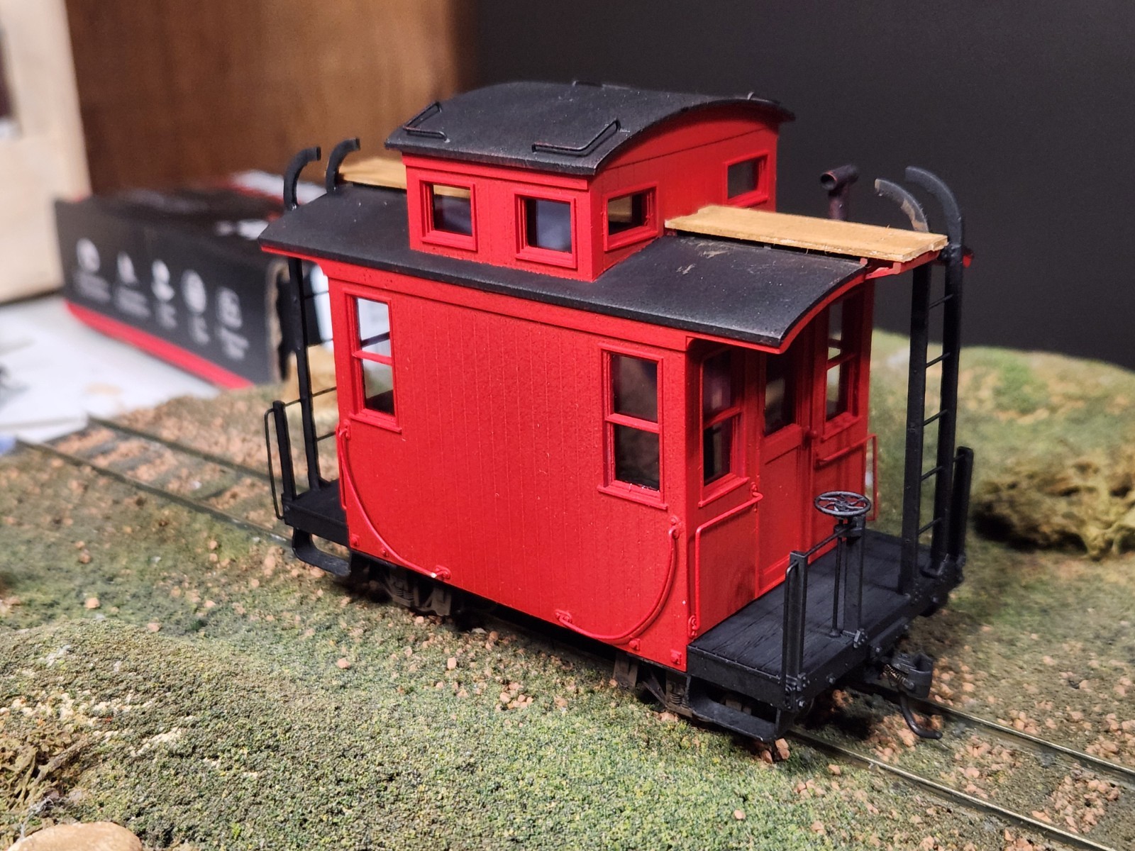 On30 15ft Short Cupola Caboose 3d Printed Kit With Trucks