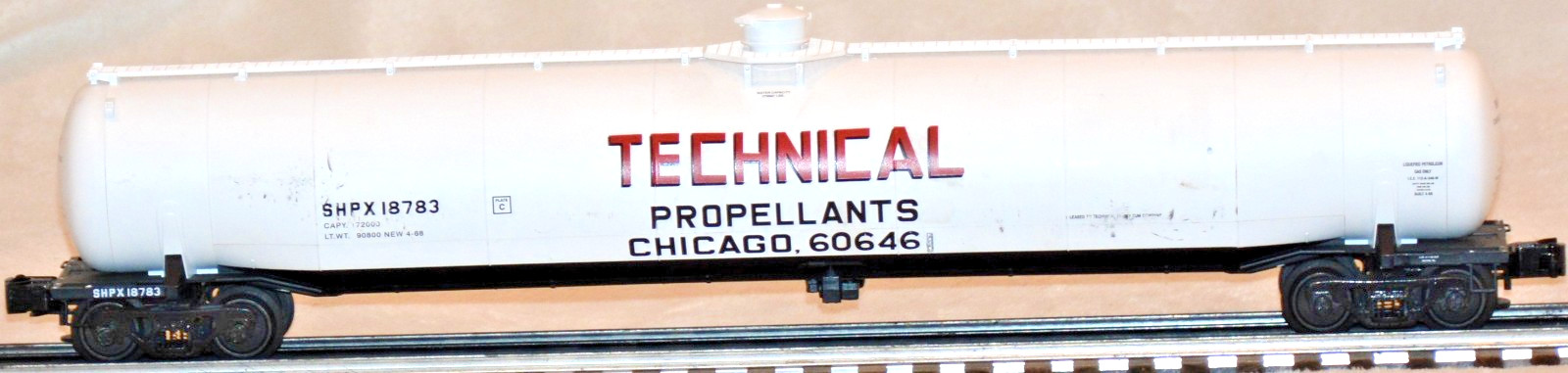 Atlas Tanker #6405-1 SHPX18783 LiquefiedGas TechnicalPropellant 33,000 Gal ToyTr