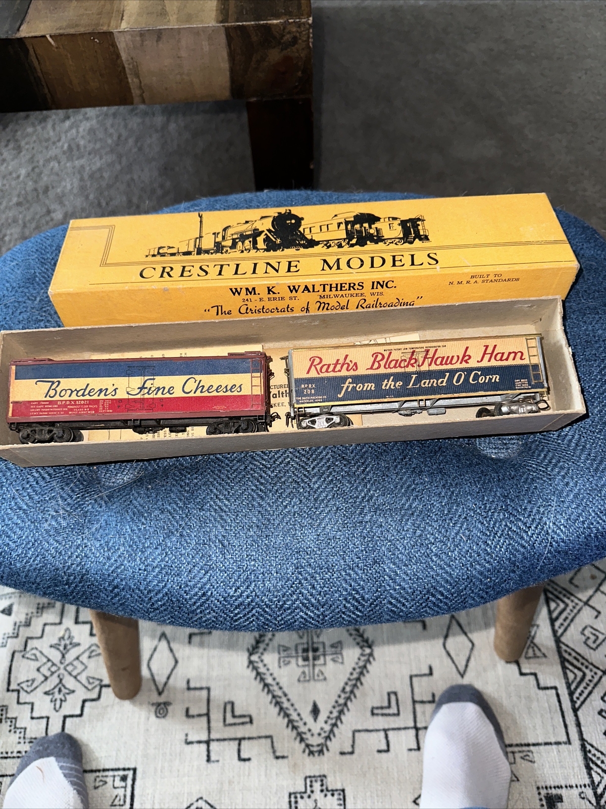 Crestline Boxcars Made By Hand From A Kit – Early 50’s late 40’s