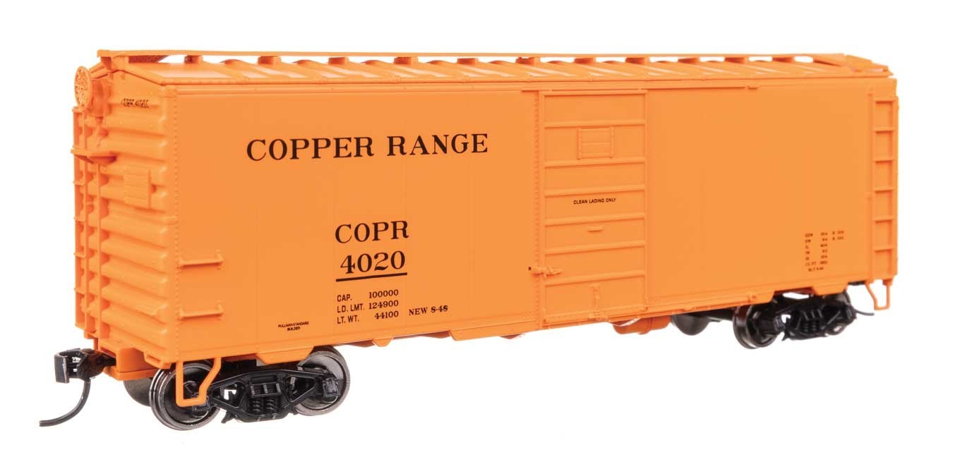 Walthers Mainline HO 910-45509 Copper Range COPR 40′ PS-1 Boxcar Freight Car