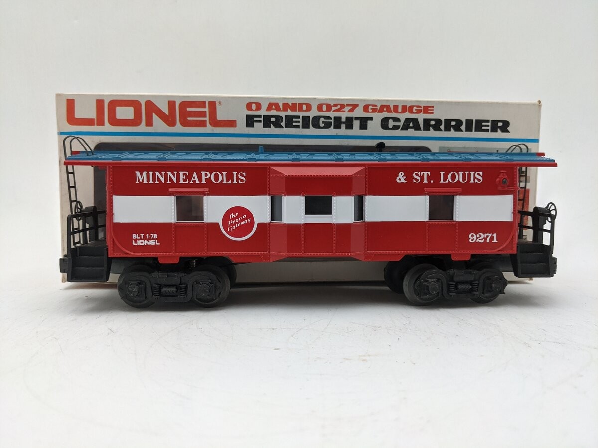 Lionel 6-9271 O Gauge Minneapolis & St. Louis Bay Window Lighted Caboose/Box