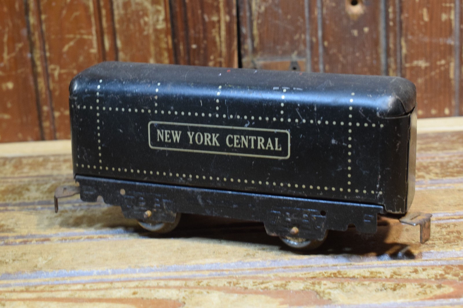 MARX NEW YORK CENTRAL OIL TENDER CAR TIN LITHO O GAUGE TRAIN CIRCA 1938-1942