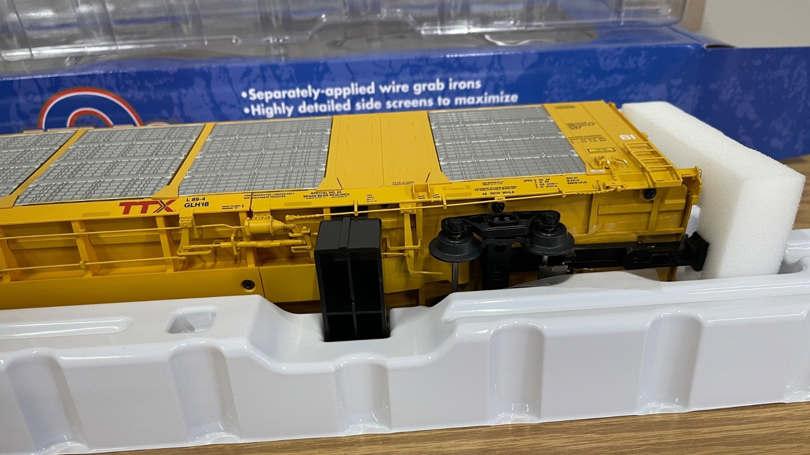 Atlas O 3001496-4 Canadian CN GTW Gunderson Multi-Max Autorack Scale 3Rail Train