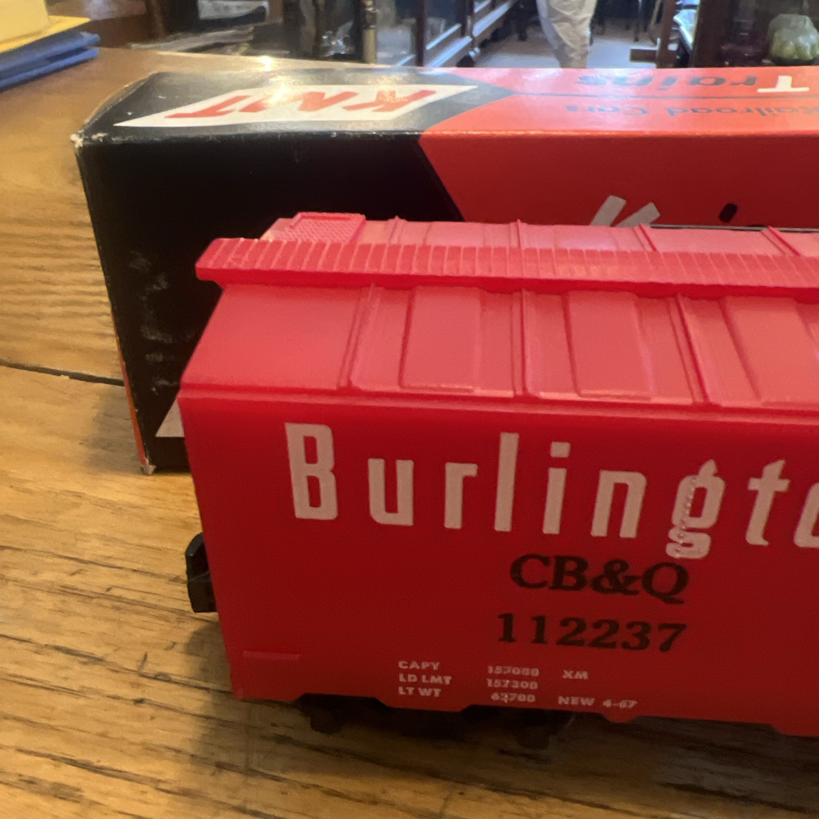 KMT, Kris Model Trains, Burlington, CB&Q, #112237, Chinese Red (F75)