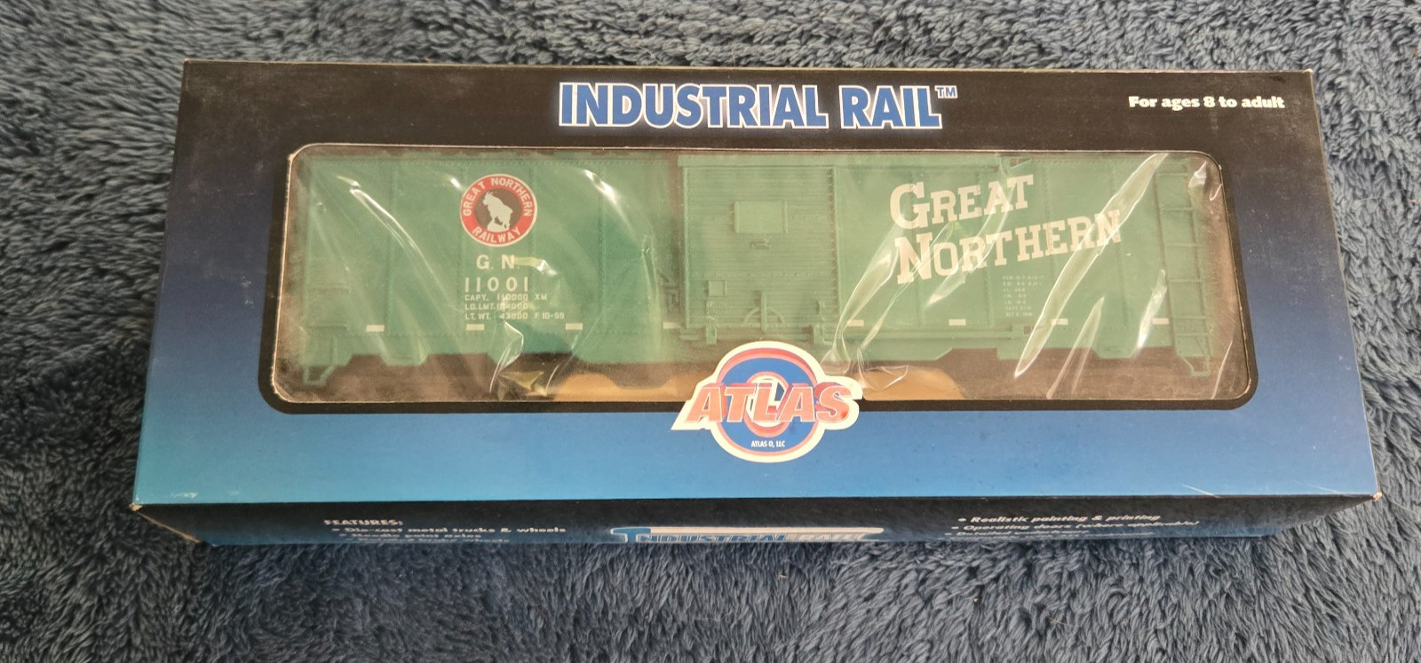 Industrial Rail #1002002-1 Single Door Box Car Great Northern-Road #11001
