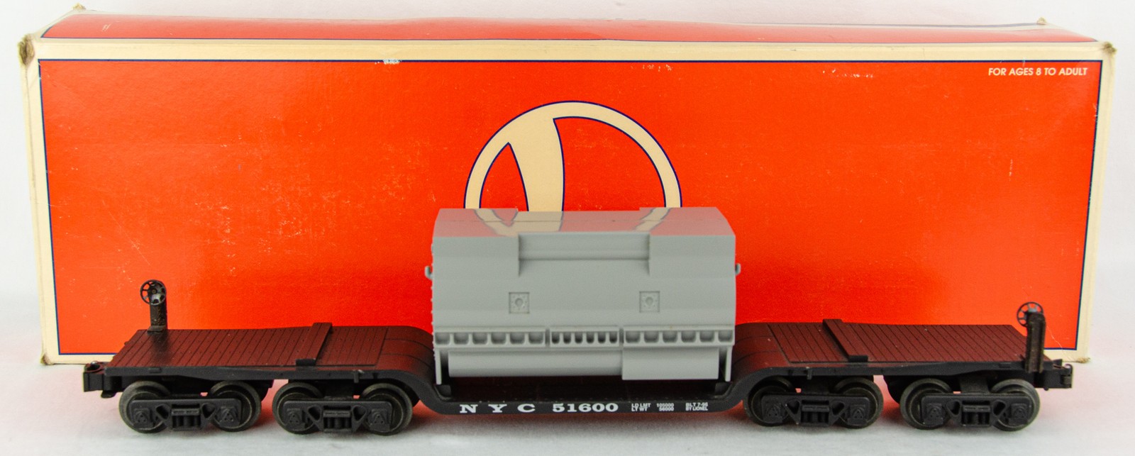 1996 Lionel 6-51600 NYC Depressed-Center Flatcar w/Generator Stator Load O Scale