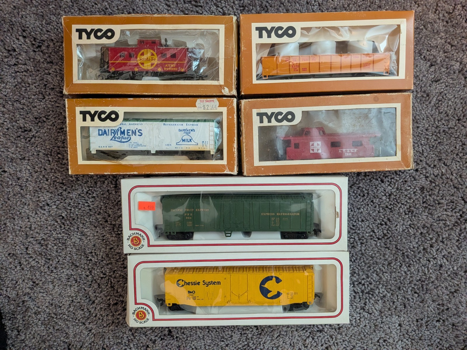 Tyco And Bachmann Rolling Stock Lot HO Scale – Vintage In Box