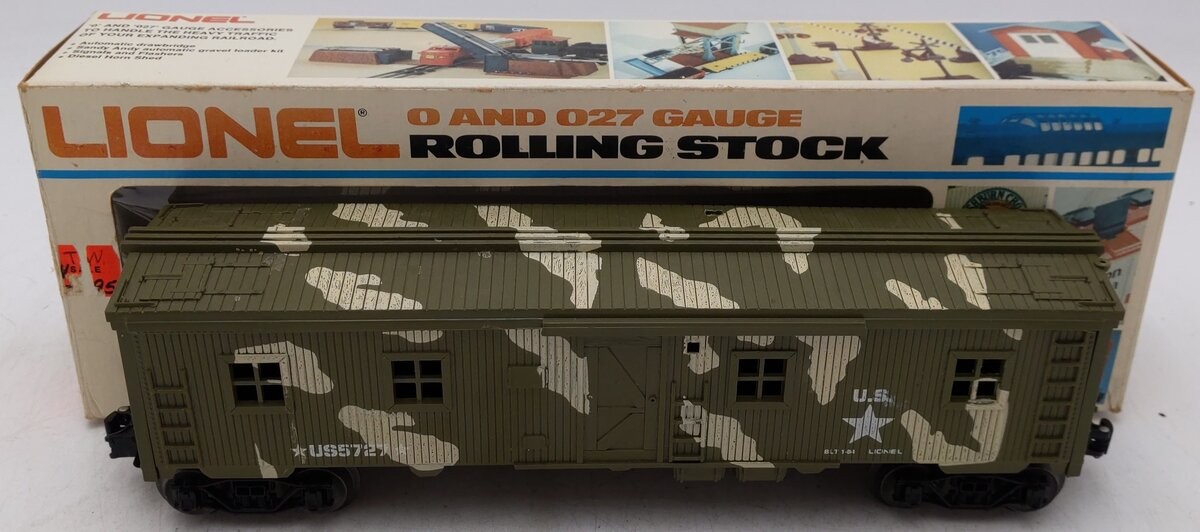 Lionel 6-5727 O Gauge US Marines Bunk Car EX/Box