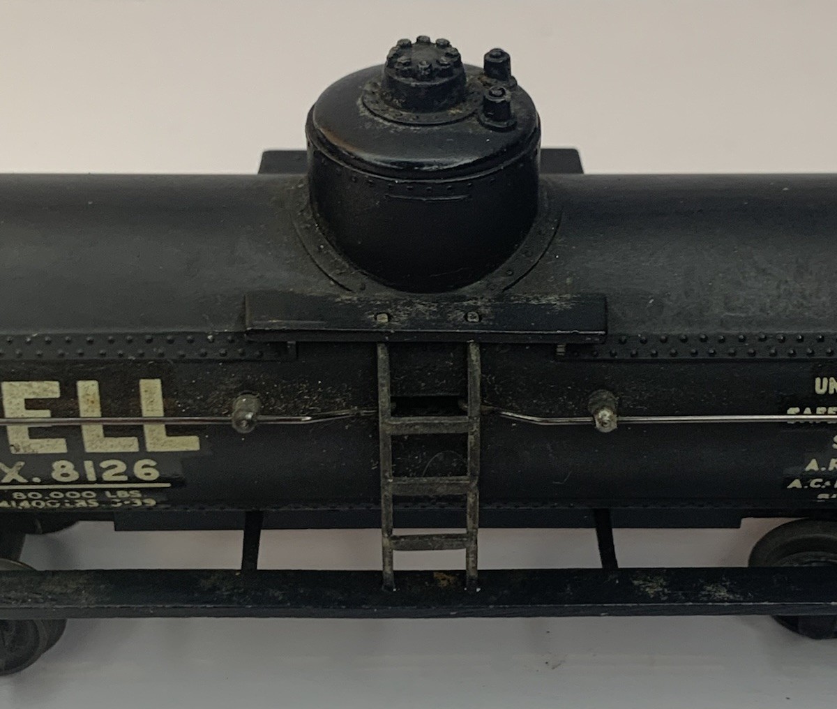 Lionel Prewar 0015 3 Rail Super Detail Black Shell Tanker 1938-1942 SEPX 8126