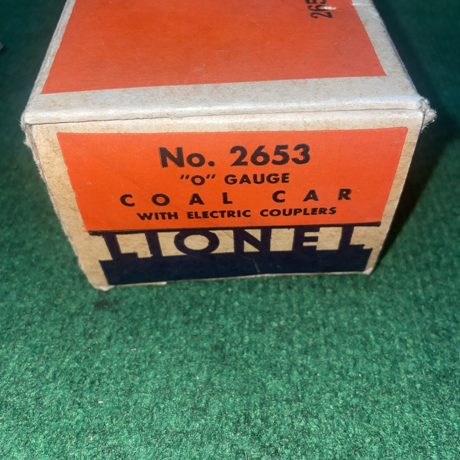 LIONEL LINES PREWAR TIN PLATE O GAUGE GREEN SINGLE BAY HOPPER CAR # 2653