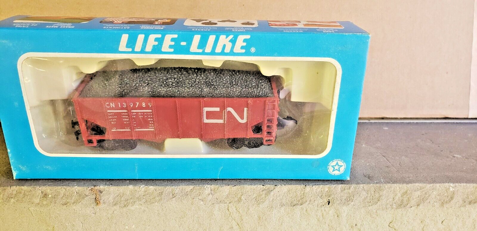 LIFE-LIKE HO SCALE RAILROAD CN FREIGHT CAR #CN 139789 *NEW* HONG KONG