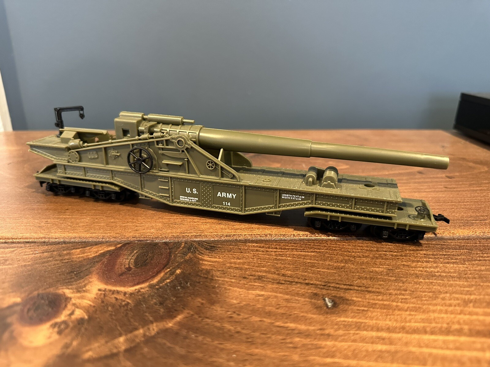 HO Model Power Military Action Series 99163 U.S. Army Big Cannon Car Used
