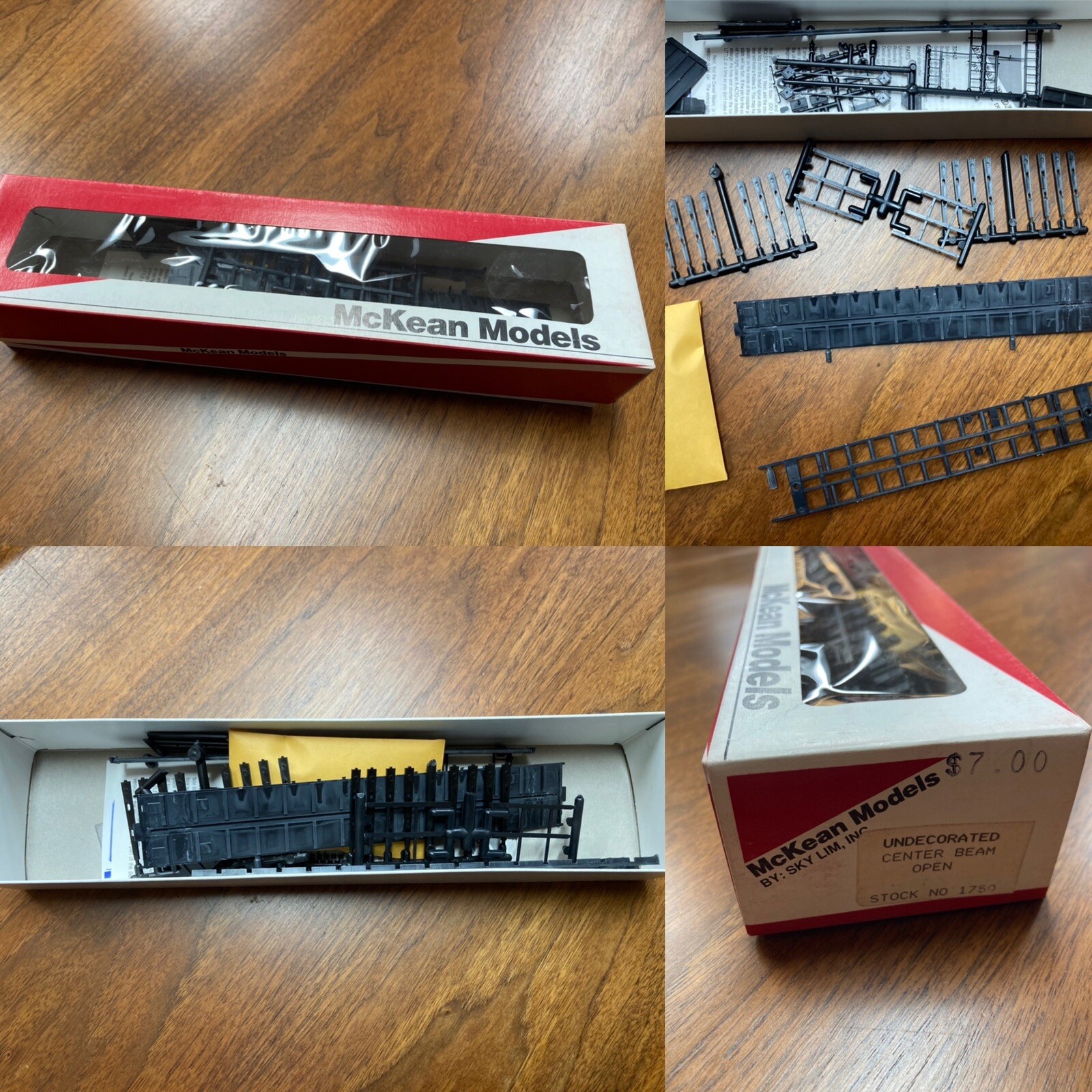 McKean Models HO Scale #1750 Undecorated Open Center Beam Kit