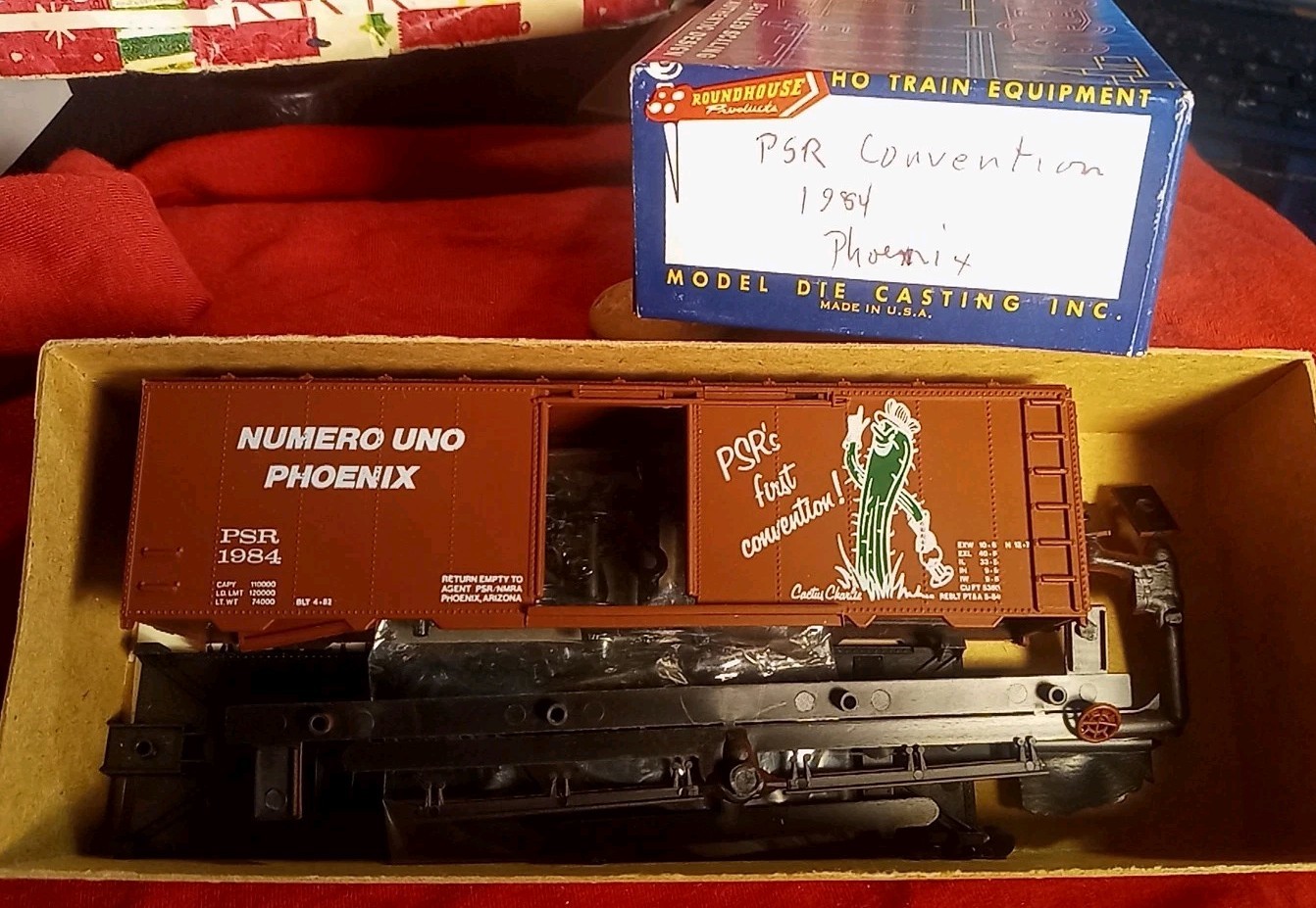 Numero Uno PSR 1984 Phoenix Convention Boxcar Roundhouse Kit Cactus PSR’s First