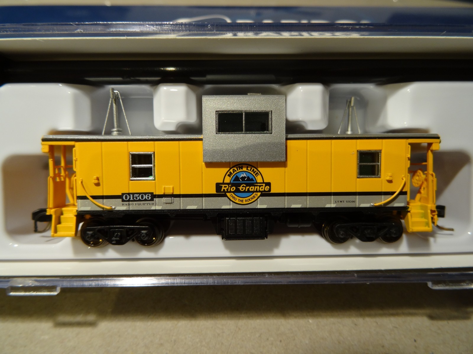RAPIDO trains Inc. #510036 Wide- Vision Caboose Rio Grand #01506, N scale