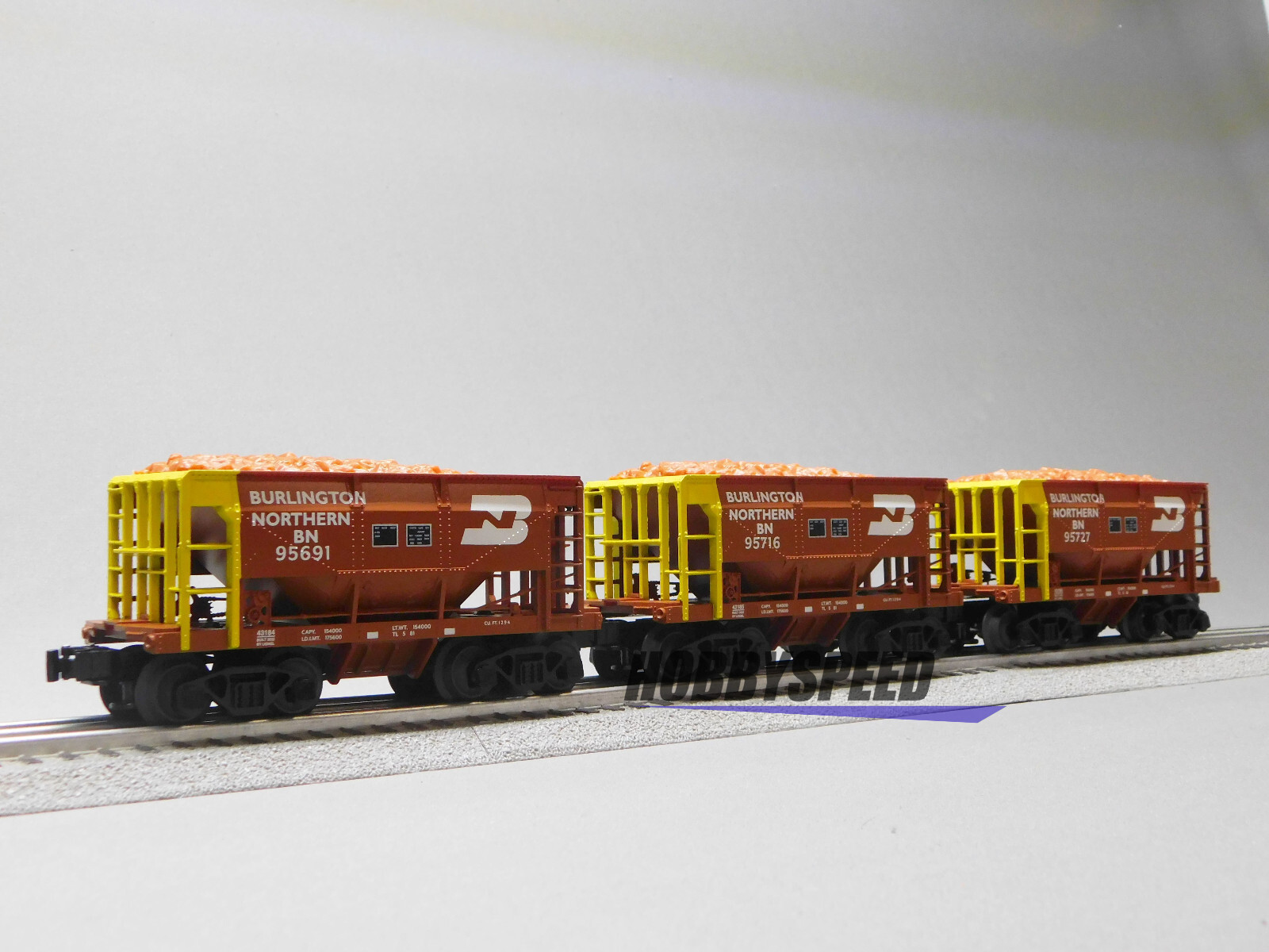 LIONEL BURLINGTON NORTHERN STANDARD O ORE CAR 6 PACK #1 O GAUGE 2243180 NEW