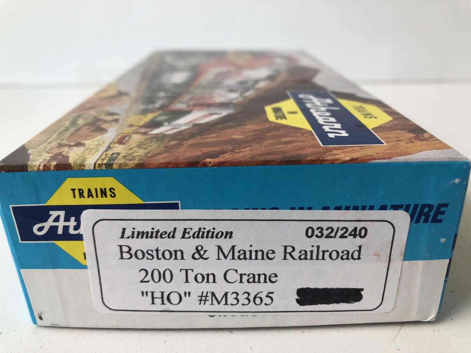 Athearn 200 Ton Crane Car, Boston & Maine Black #M3365 NIB Unassembled Kit