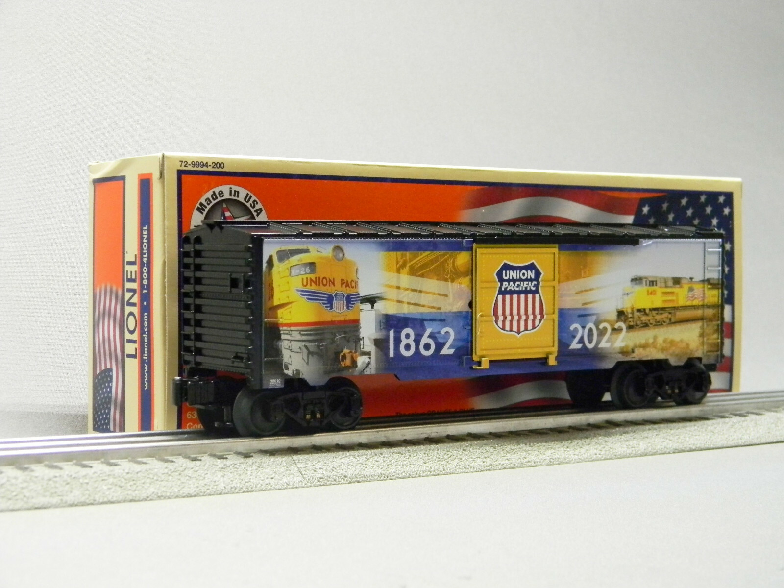 LIONEL UNION PACIFIC 160th ANNIVERSARY MUSA BOXCAR O GAUGE railroad 2238010 NEW