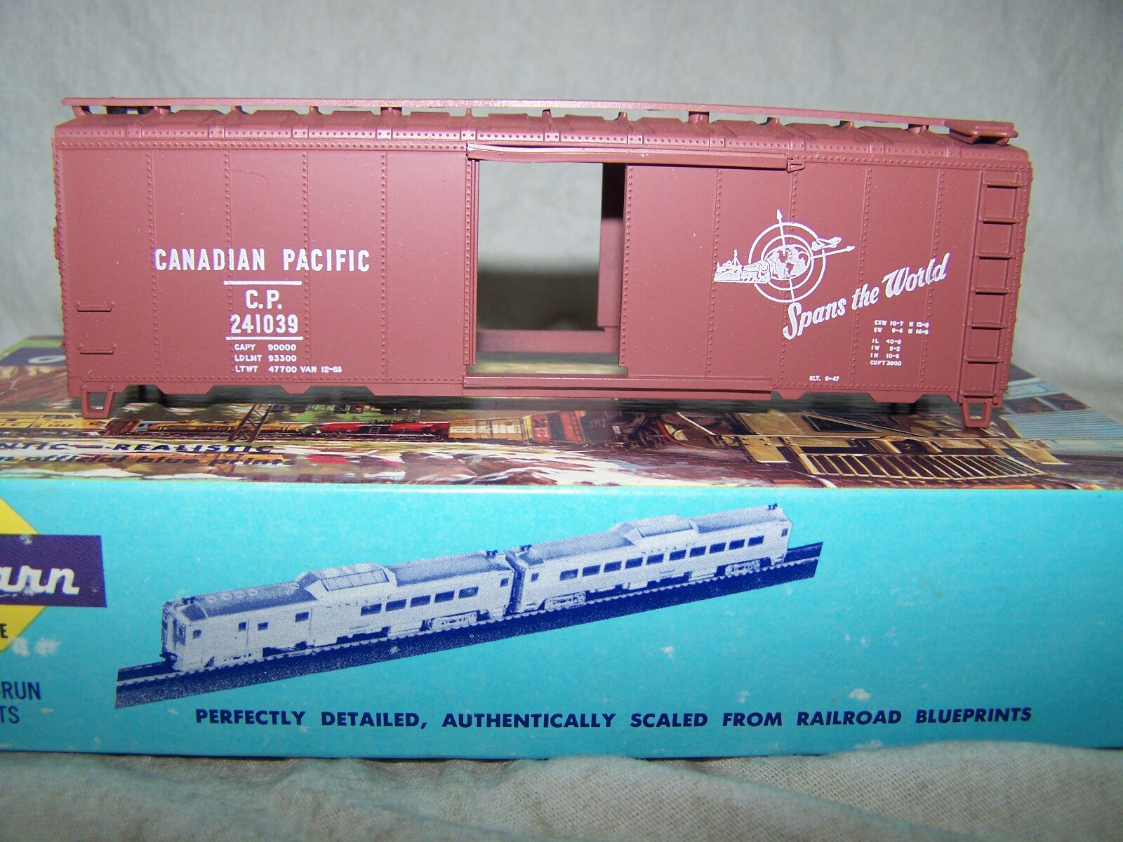 Athearn HO 40′ Steel Boxcar C.P.(RTR)