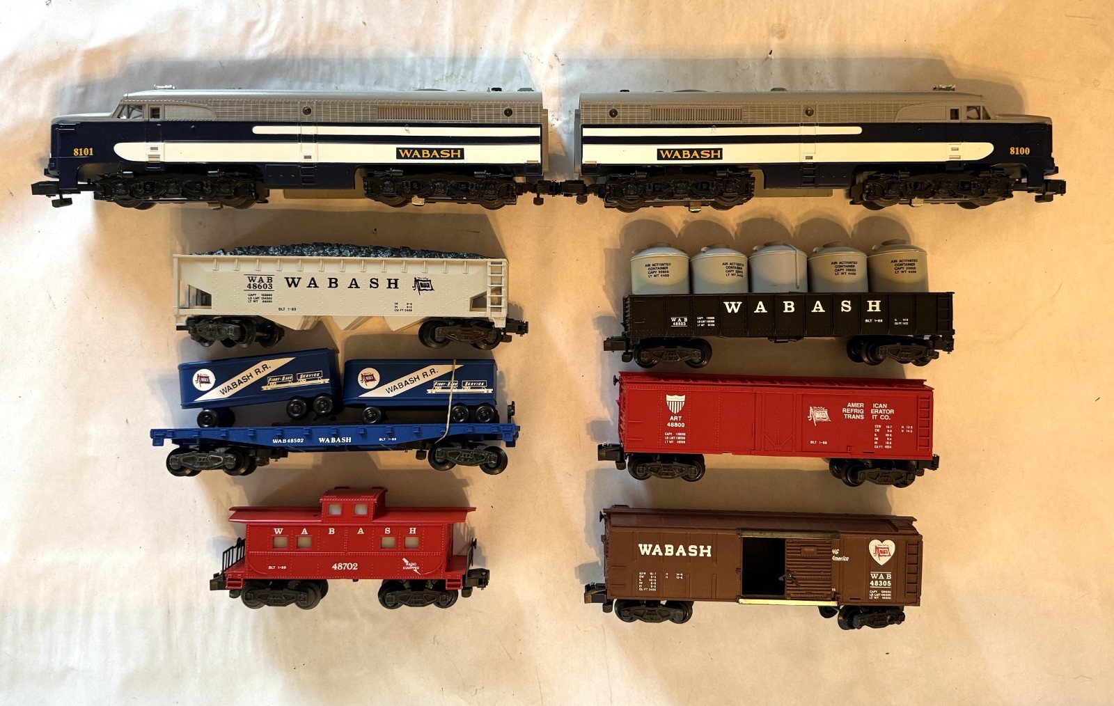 American Flyer Boxed 6-48100 Wabash Freight Set 1988 – Factory New