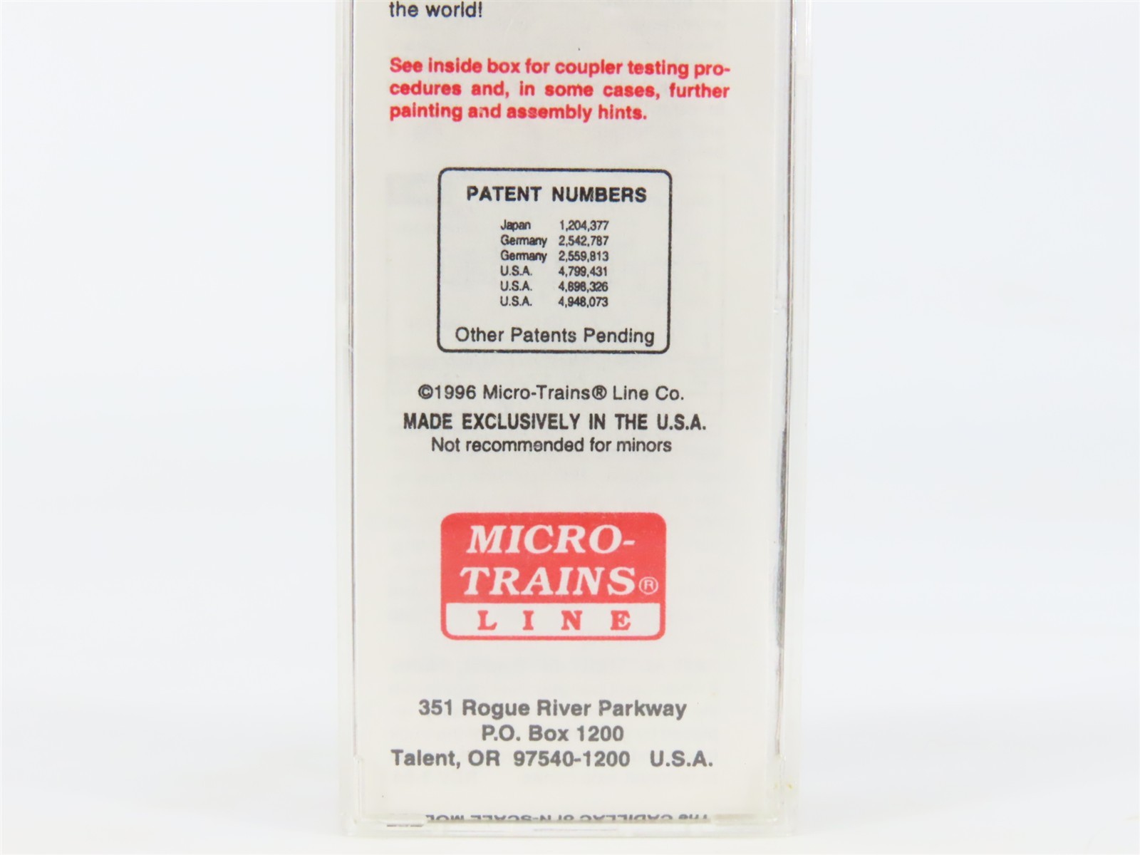N Scale Micro-Trains MTL 32050/2 SFRB Santa Fe 50′ Plug Door Box Car #6160