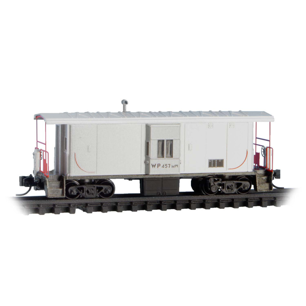 N MICRO TRAINS 130 00 300 Western Pacific WP MOW 31′ Bay Window Caboose