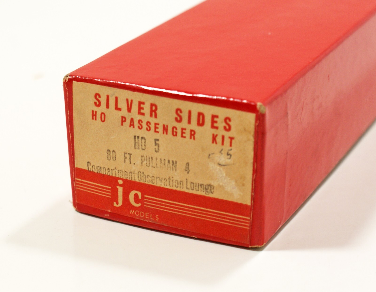 JC Models Silver Sides 80′ Pullman 4 Compartment Observation Lounge, HO Scale