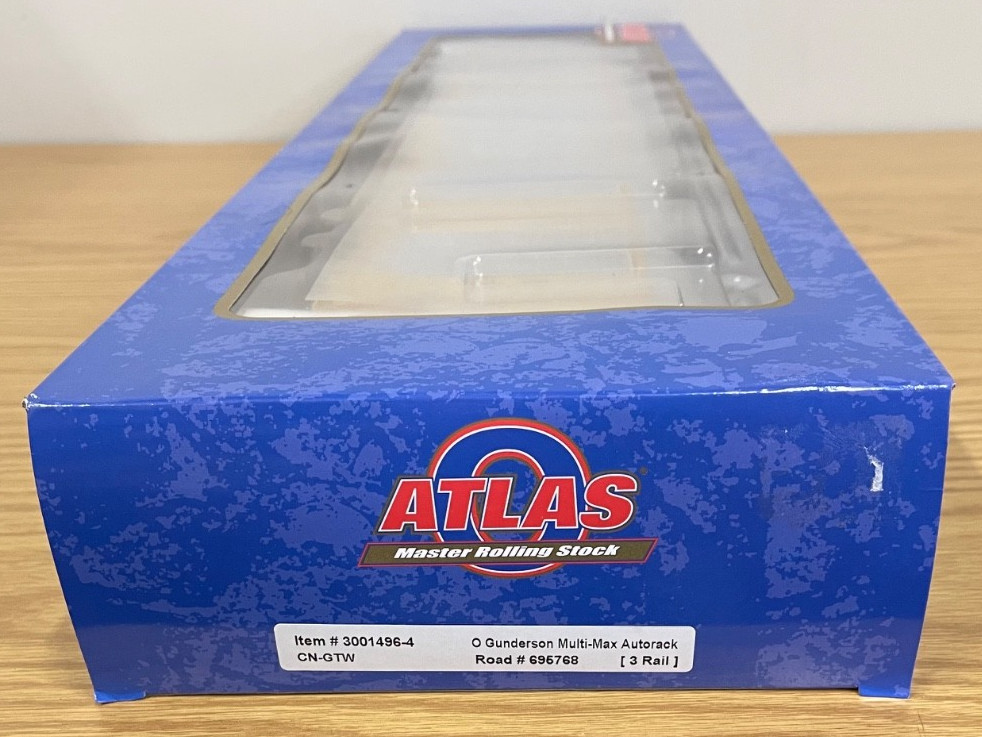 Atlas O 3001496-4 Canadian CN GTW Gunderson Multi-Max Autorack Scale 3Rail Train