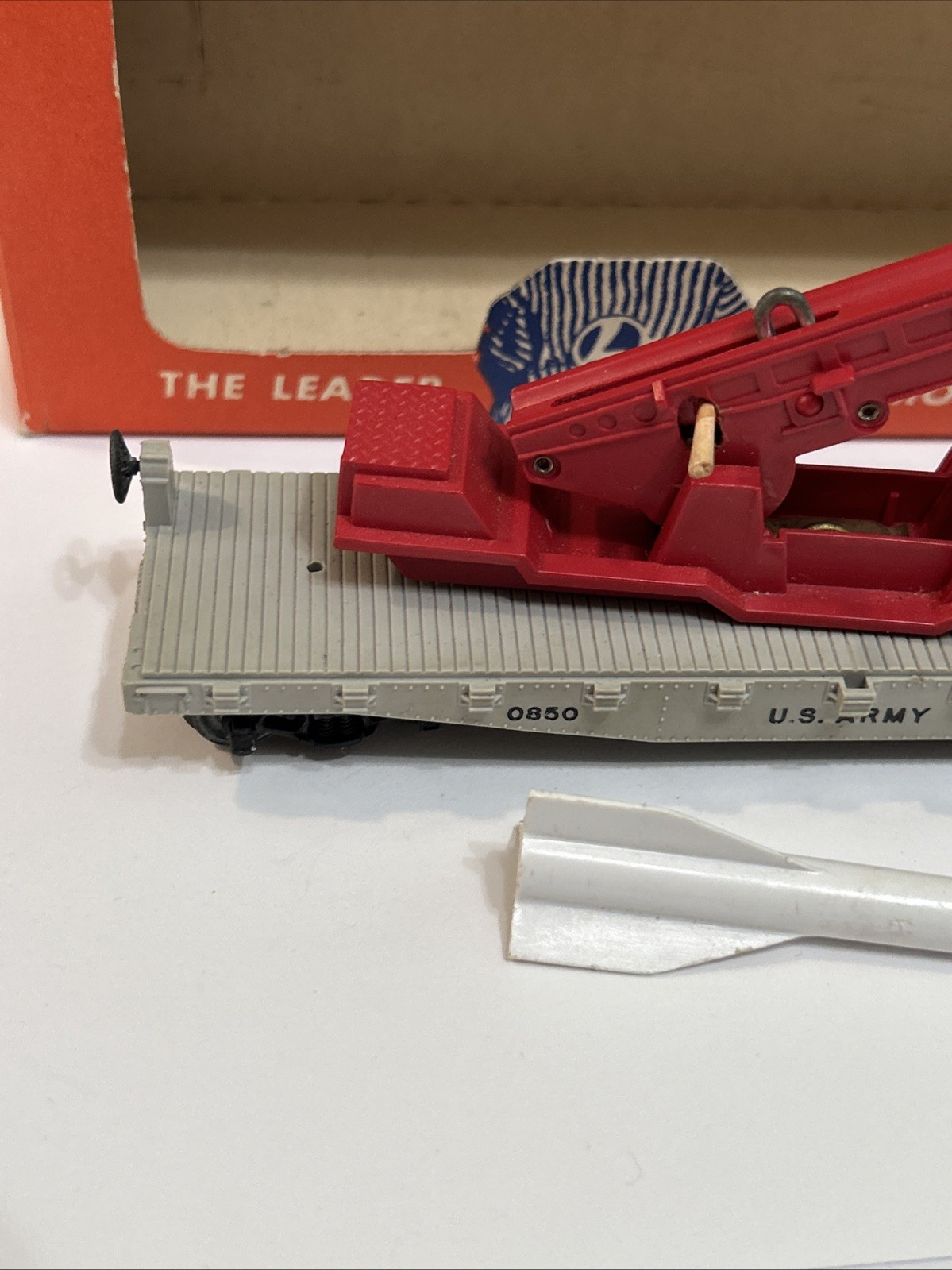 Vintage Lionel HO 0850 US Army Rocket Launcher Car W/ Missile Parts Repair