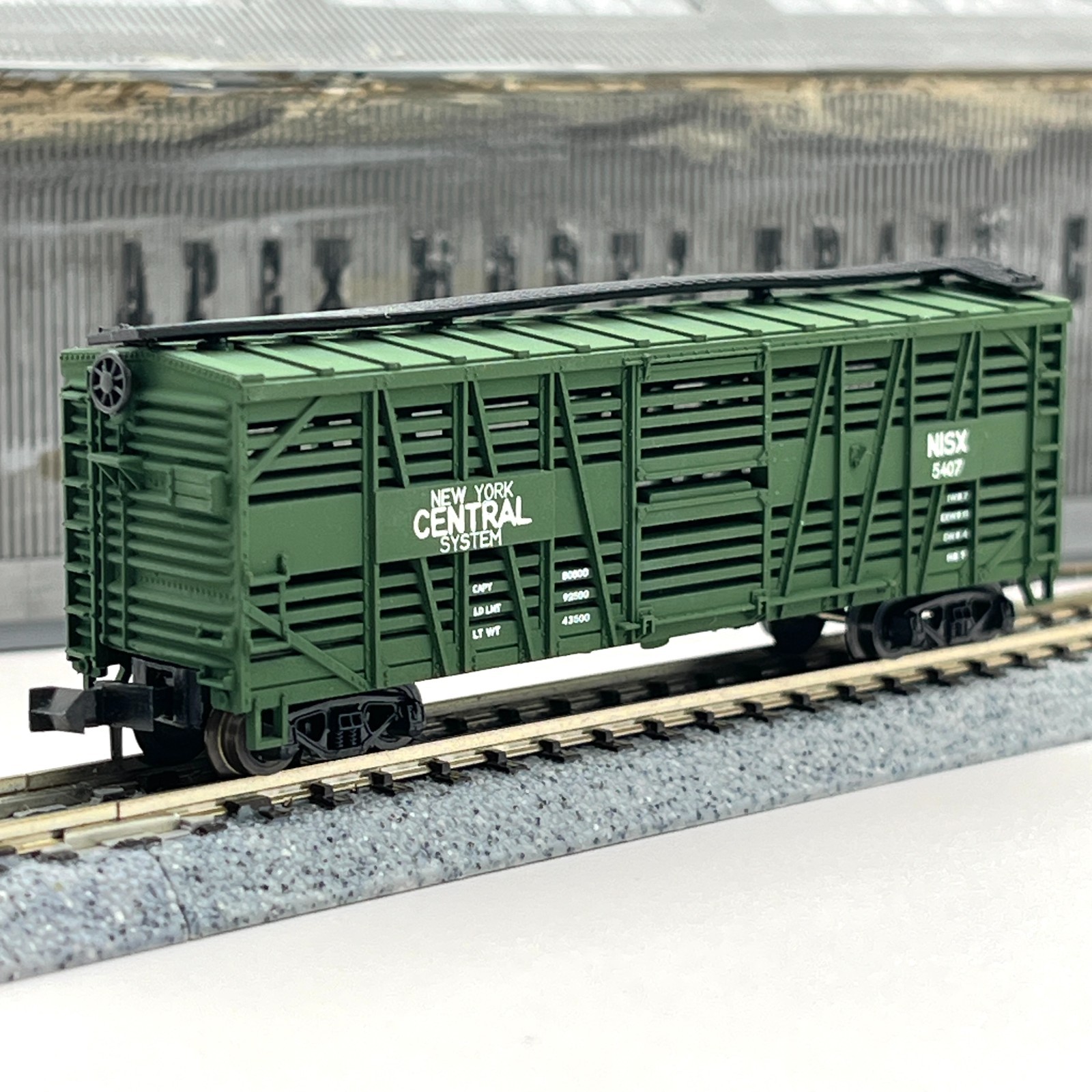 Atlas N Scale 2252 New York Central Despatch Stock Cattle Car NISX 5407