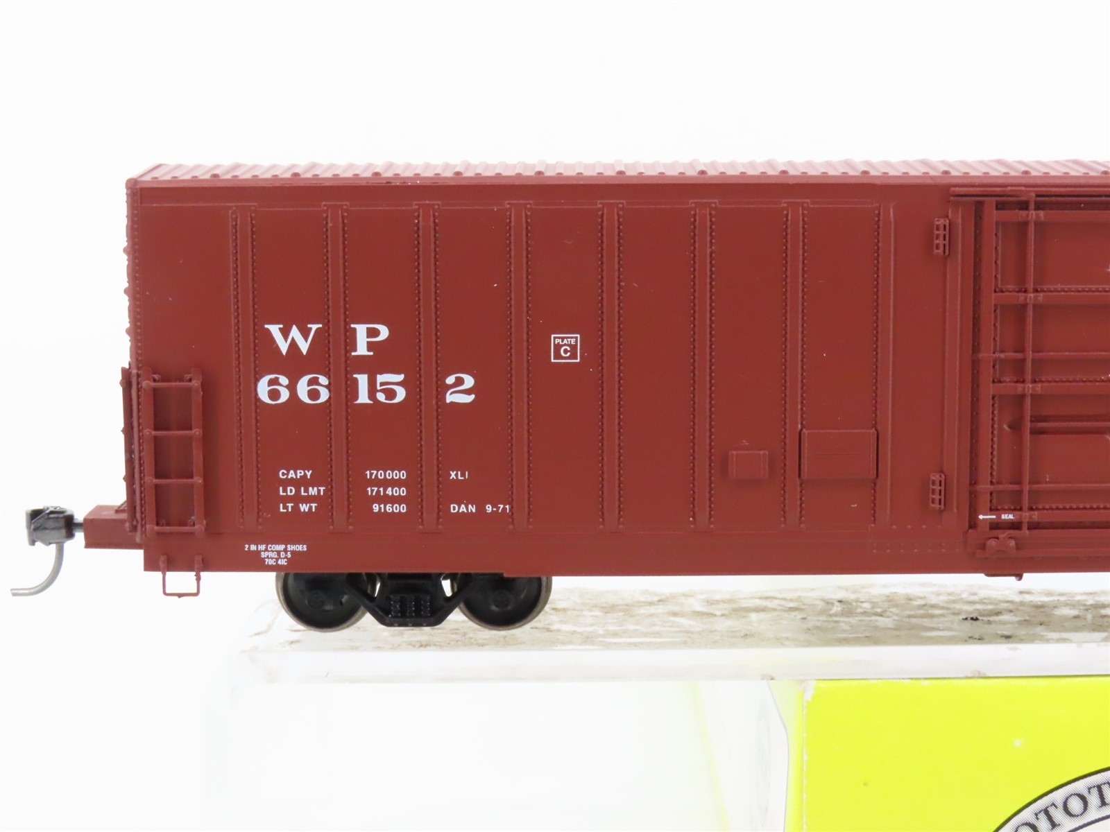 HO Scale Eel River Models ERM-1451B WP Western Pacific Feather Box Car #66152