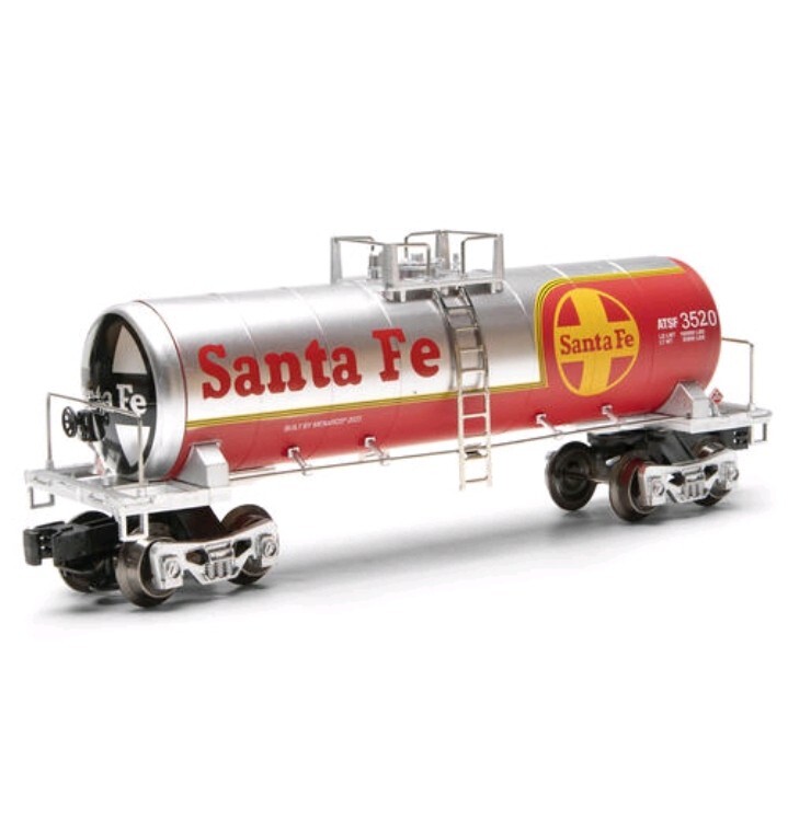 O Gauge Modern Tank Car – SANTA FE – New Item – Never Ran – Free Shipping