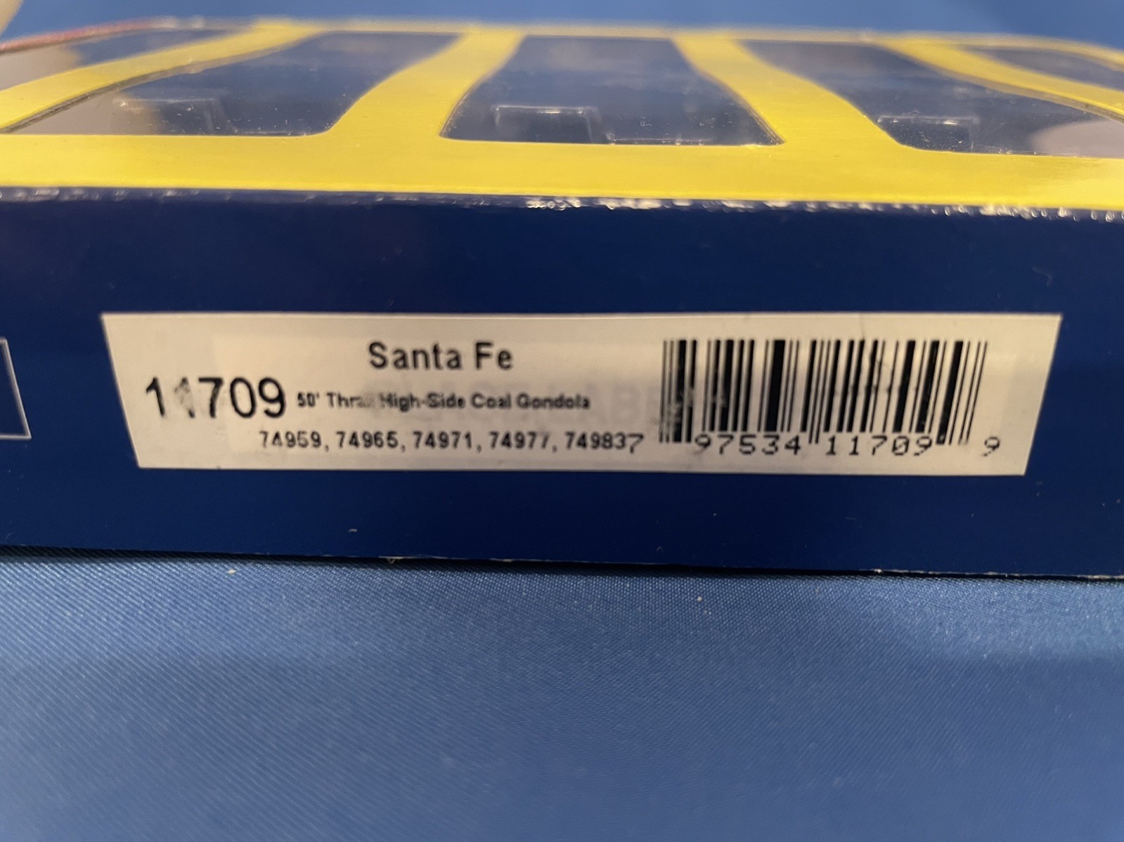 Athearn 11709 N Scale Set of 5 Santa Fe 50’ High Side Coal Gondolas