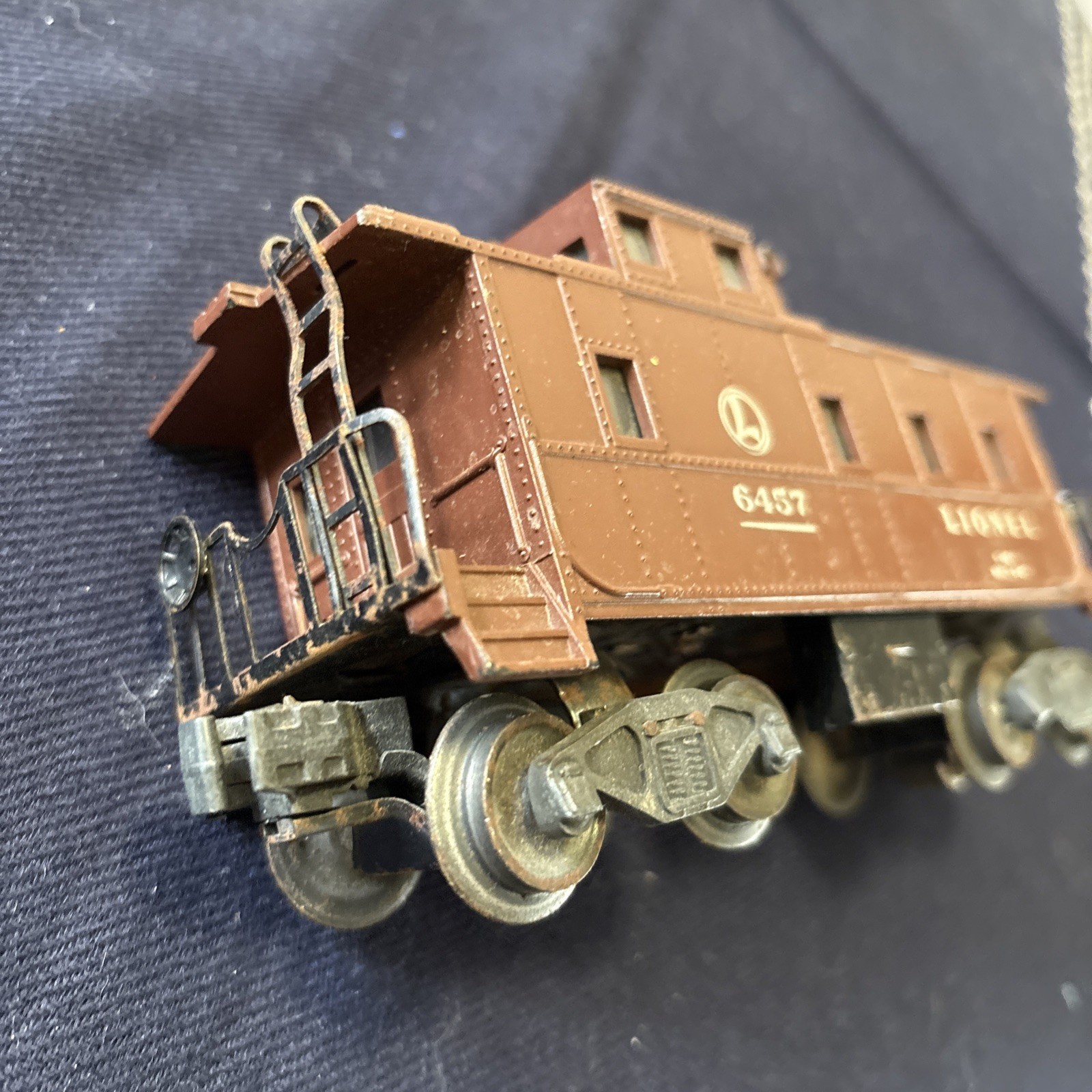 Lionel 6457 Tuscan Caboose Illuminated O Scale Postwar 1947 Train