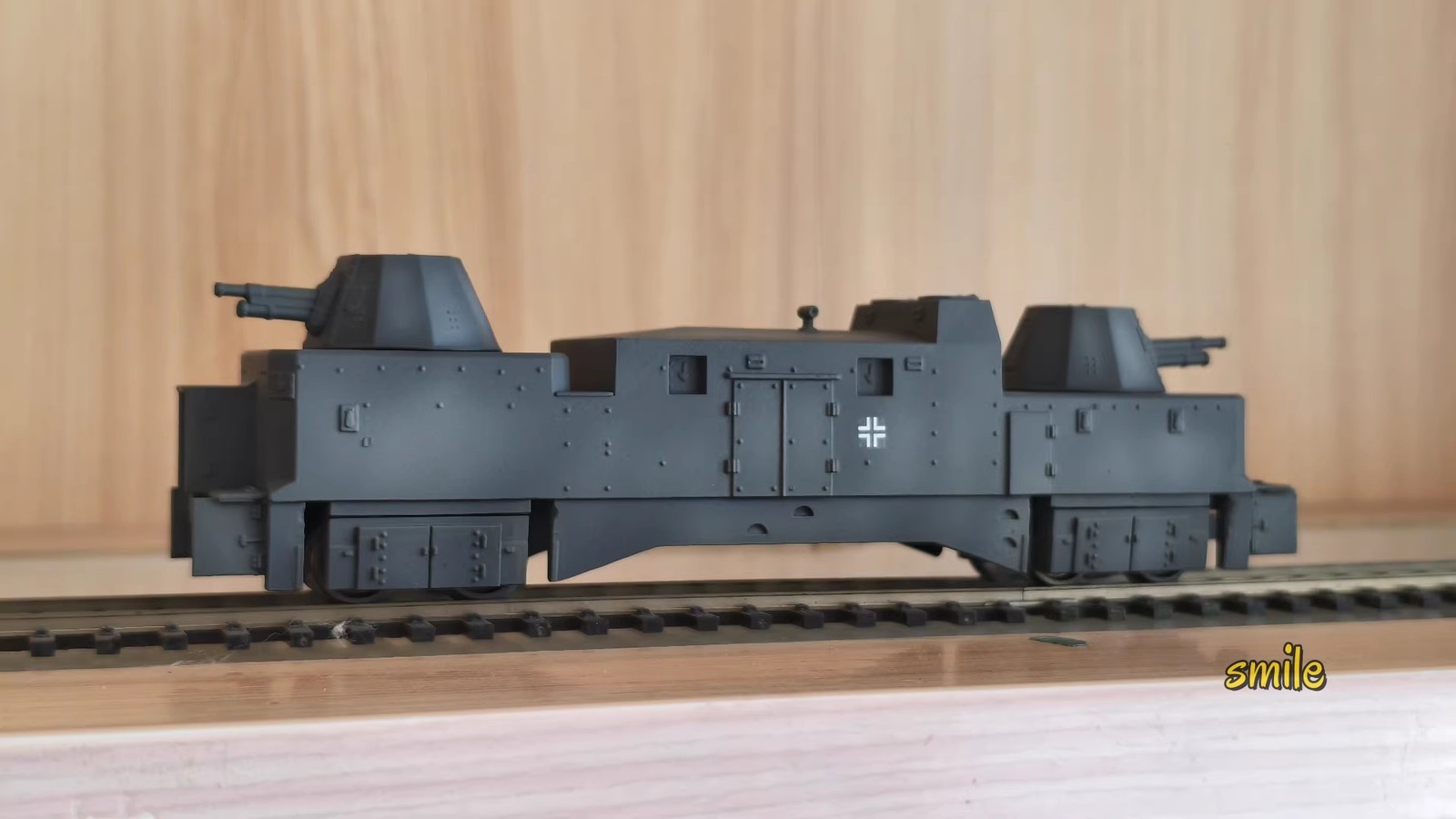 Ho 1/87 trains Scene model PZ23 1943 Seized Armored Train Liliput Metal Wheel
