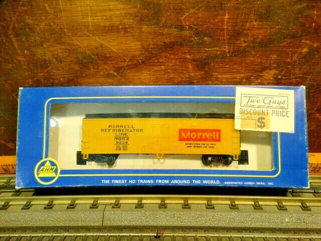AHM HO Scale Morell 41′ Refrigerator Line MORX 9204 Railroad Reefer NOS
