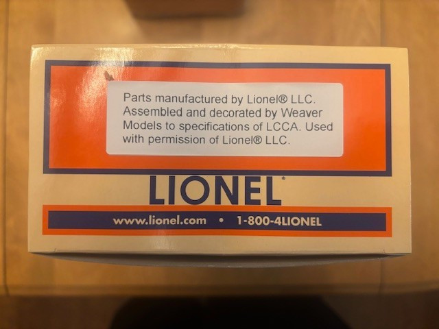 Lionel LCCA 6-72511 “Remember the Alamo” Registration ‘Mint’ Car NIB