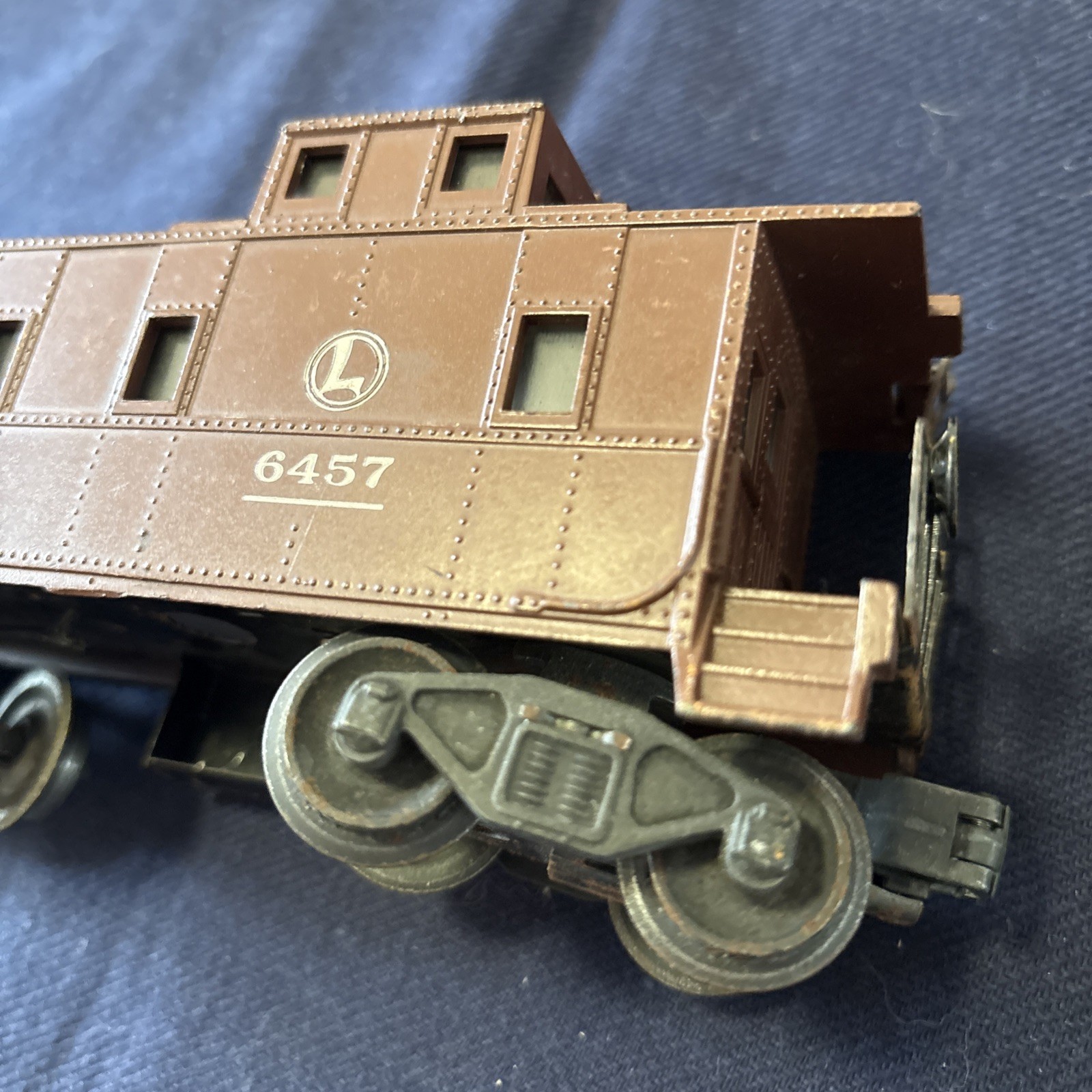 Lionel 6457 Tuscan Caboose Illuminated O Scale Postwar 1947 Train