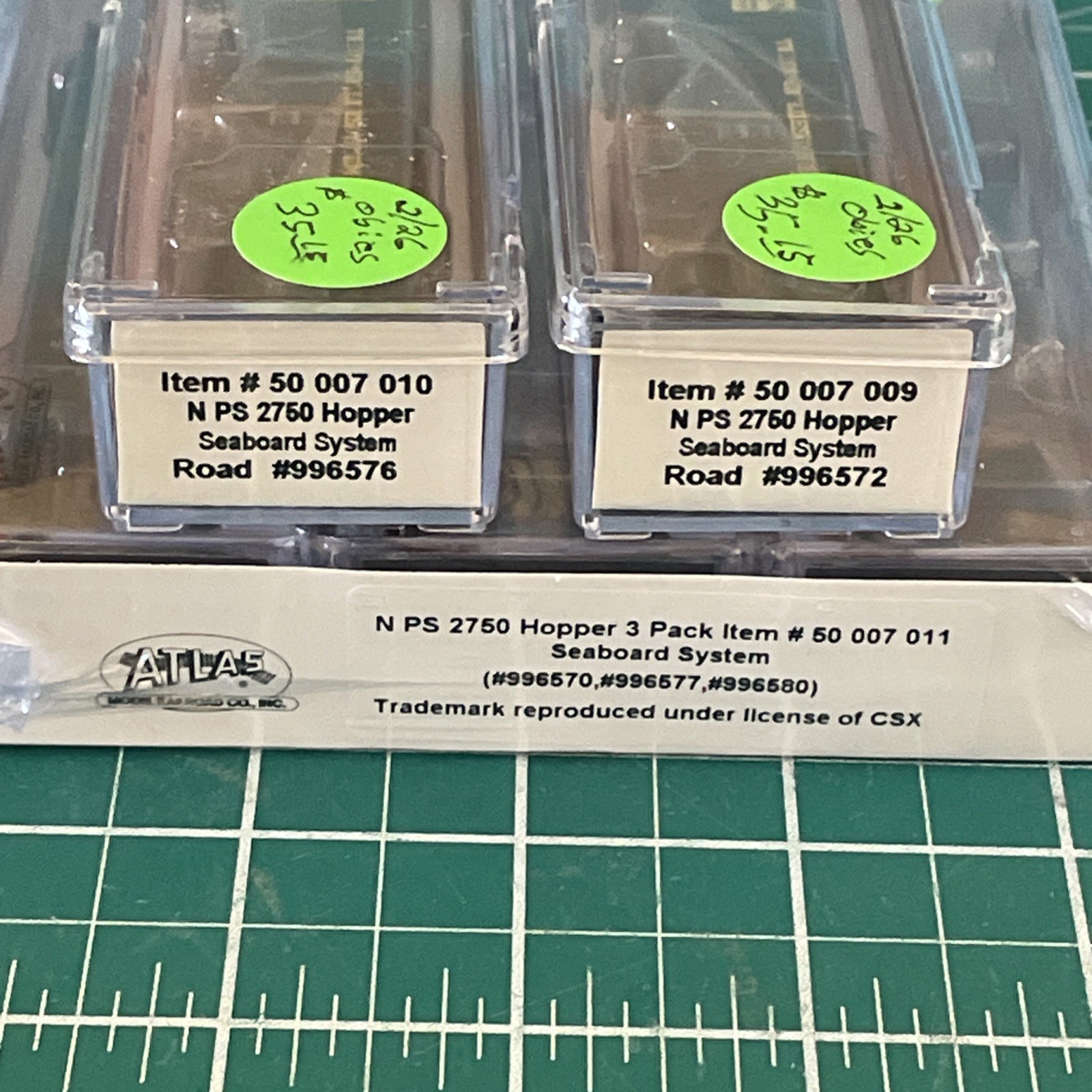 New! N-Scale Atlas PS-2760 Hoppers SCL/LN 5-Pack $ 175.74 Make Offer