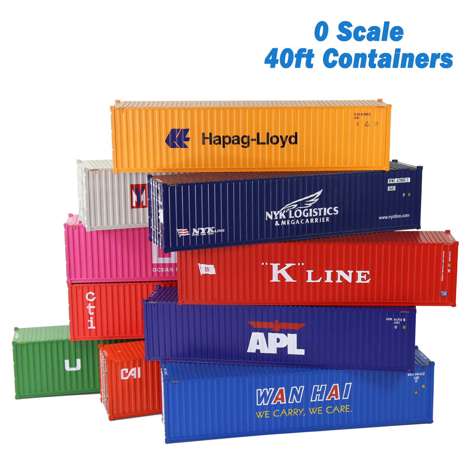 1pc O Scale 40ft Shipping Container Model Railway 1:48 40 Foot Container C4340