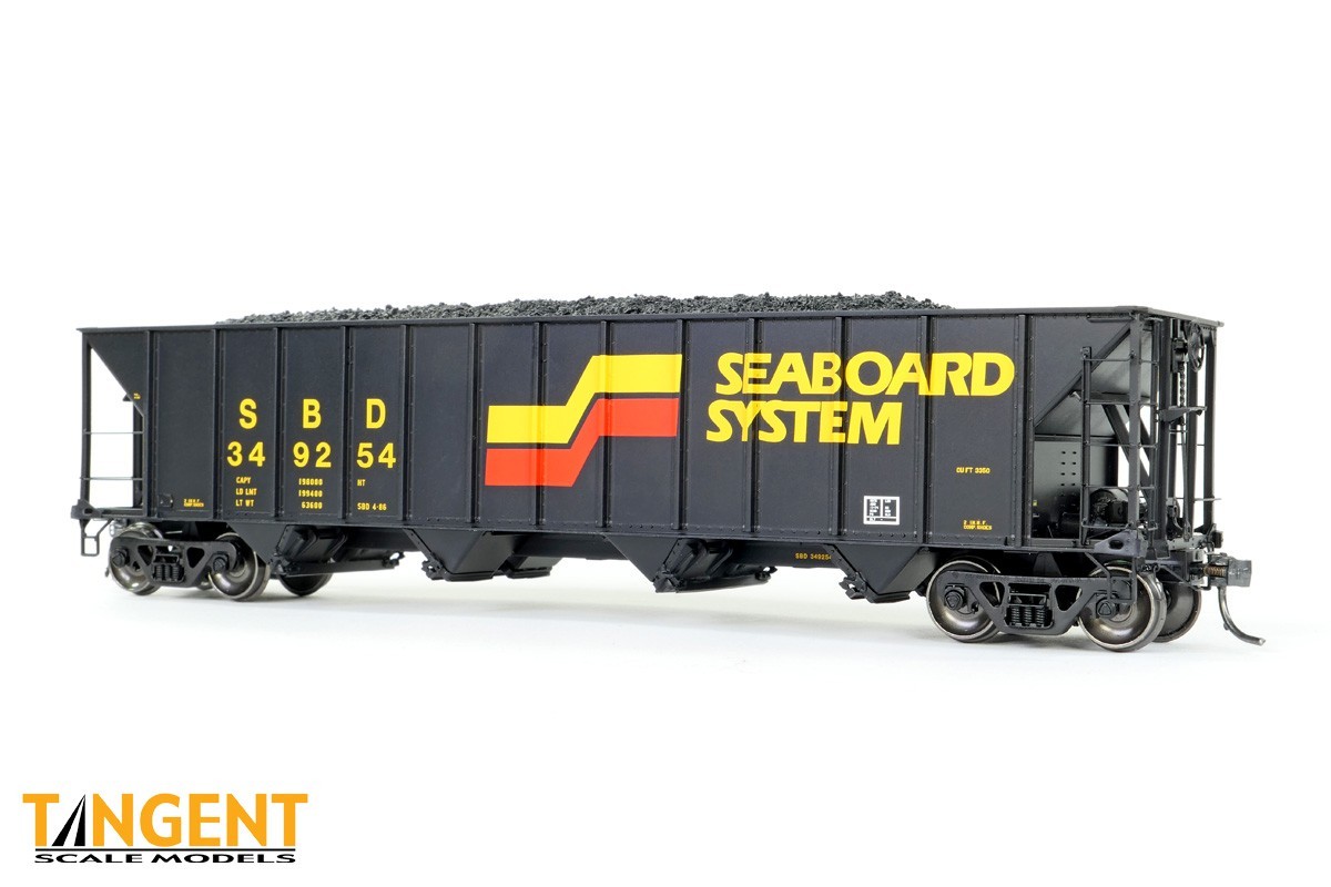TANGENT HO Seaboard System SBD Repaint 1986+ Bethlehem 3350 Quad Coal Hopper