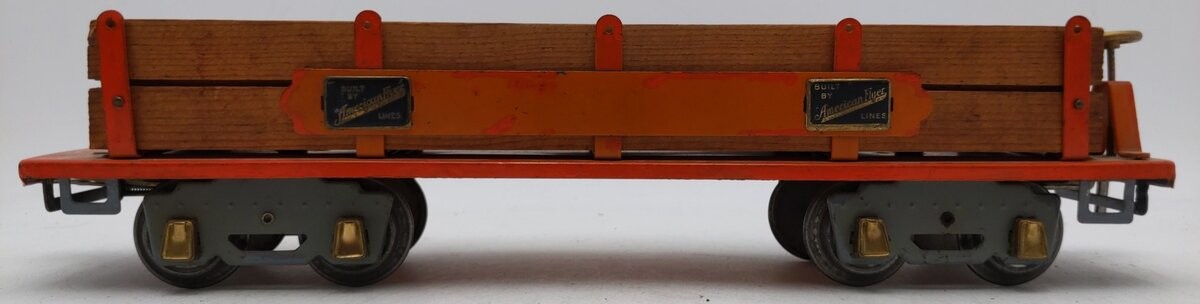 American Flyer 4023 Vintage Standard Gauge Flat Car with Load