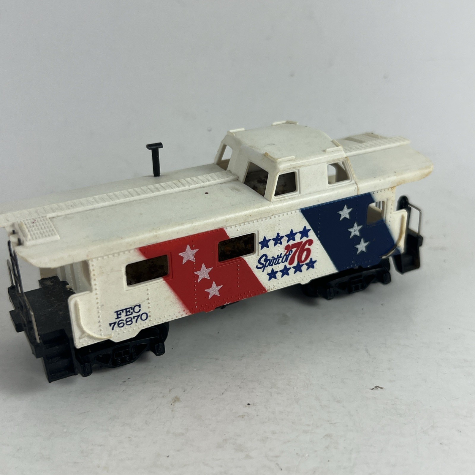 Tyco #327X:350 HO Caboose Spirit of ’76 FEC #76870 Red White Blue Patriotic