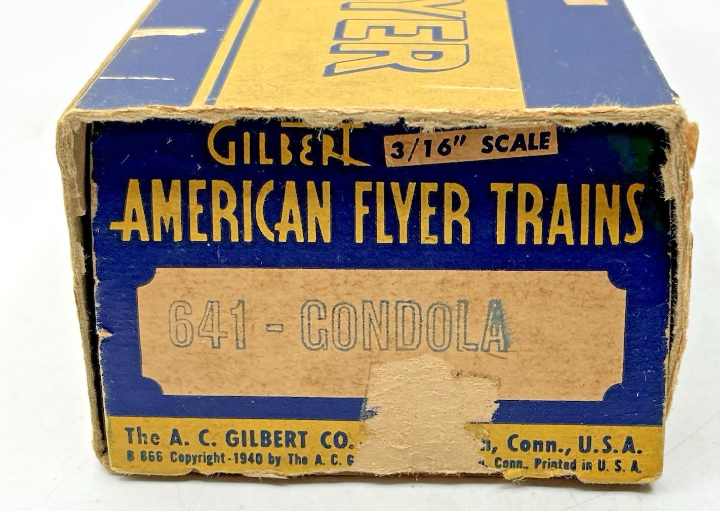 Gilbert American Flyer S Gauge Tuscan Painted 641 Frisco Gondola – 1953 Only